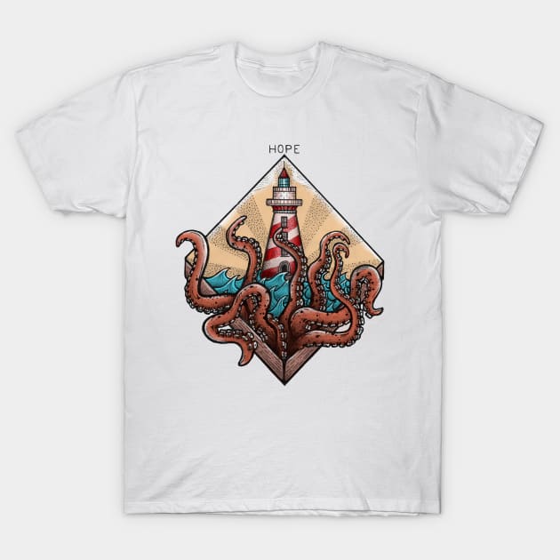 The Hope LightHouse T-Shirt by MAKO TEE